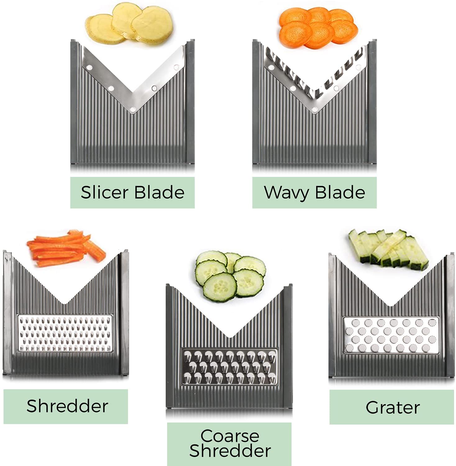 Mueller Multi Blade Adjustable Mandoline Cheese/Vegetable Slicer / Cutter 